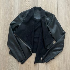 Leather + suede jacket